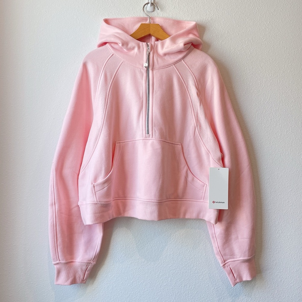 🍓 Lululemon Scuba Oversized Half Zip Hoodie Strawberry Milkshake